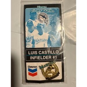 Luis Castillo Florida Marlins Baseball Pin Chevron Commemorative Infield Collect